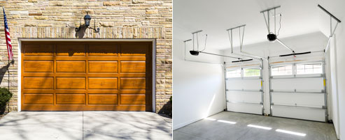 Examples of overhead garage doors in Brooklyn New York